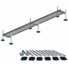 Neues BIS Yeti® 130 Kabelrinnen-Set für Flachdachinstallationen von Walraven