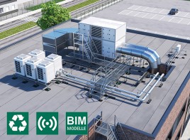 Flachdachinstallationen nachhaltig montiert