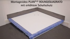 Montage Duschplatz mit erhöhtem Schallschutz